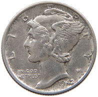 UNITED STATES OF AMERICA DIME 1942 MERCURY #c040 0571 - 1916-1945: Mercury (Mercurio)