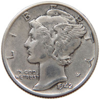 UNITED STATES OF AMERICA DIME 1942 MERCURY #a082 0533 - 1916-1945: Mercury (Mercurio)