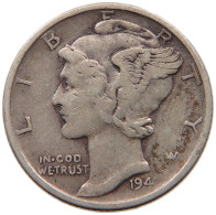 UNITED STATES OF AMERICA DIME 1941 MERCURY #c010 0439 - 1916-1945: Mercury (kwik)