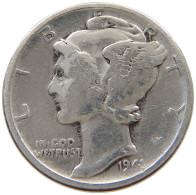 UNITED STATES OF AMERICA DIME 1941 MERCURY #a069 0291 - 1916-1945: Mercury