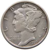 UNITED STATES OF AMERICA DIME 1939 MERCURY #c012 0291 - 1916-1945: Mercury (kwik)