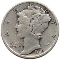 UNITED STATES OF AMERICA DIME 1939 MERCURY #a069 0287 - 1916-1945: Mercury (Mercurio)