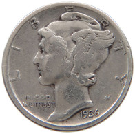 UNITED STATES OF AMERICA DIME 1936 MERCURY #a052 0437 - 1916-1945: Mercury (Mercurio)