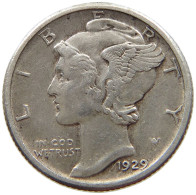 UNITED STATES OF AMERICA DIME 1929 MERCURY #s074 0663 - 1916-1945: Mercury