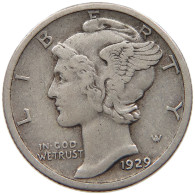 UNITED STATES OF AMERICA DIME 1929 MERCURY #c012 0281 - 1916-1945: Mercury (kwik)