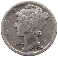 UNITED STATES OF AMERICA DIME 1928 MERCURY #a057 0191 - 1916-1945: Mercury (Mercurio)