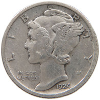 UNITED STATES OF AMERICA DIME 1924 MERCURY #a073 0889 - 1916-1945: Mercury