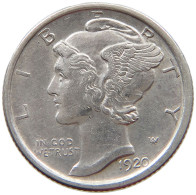 UNITED STATES OF AMERICA DIME 1920 MERCURY #s074 0667 - 1916-1945: Mercury (kwik)