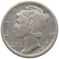 UNITED STATES OF AMERICA DIME 1918 MERCURY #s071 0551 - 1916-1945: Mercury (Mercurio)