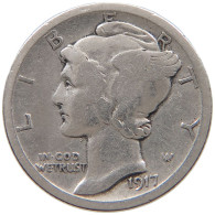 UNITED STATES OF AMERICA DIME 1917 MERCURY #c040 0557 - 1916-1945: Mercury