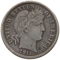 UNITED STATES OF AMERICA DIME 1911 S BARBER #t007 0359 - 1892-1916: Barber