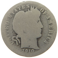 UNITED STATES OF AMERICA DIME 1910 D BARBER #a052 0569 - 1892-1916: Barber