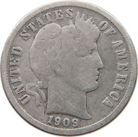 UNITED STATES OF AMERICA DIME 1909 O BARBER #t121 0217 - 1892-1916: Barber