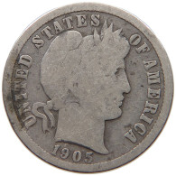 UNITED STATES OF AMERICA DIME 1905 S BARBER #c018 0293 - 1892-1916: Barber