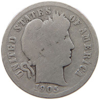 UNITED STATES OF AMERICA DIME 1905 BARBER #a004 0023 - 1892-1916: Barber