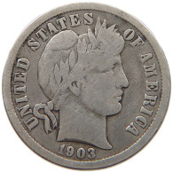 UNITED STATES OF AMERICA DIME 1903 O BARBER #c004 0457 - 1892-1916: Barber