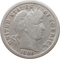 UNITED STATES OF AMERICA DIME 1898 S BARBER #t121 0225 - 1892-1916: Barber