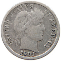 UNITED STATES OF AMERICA DIME 1901 BARBER #c040 0491 - 1892-1916: Barber