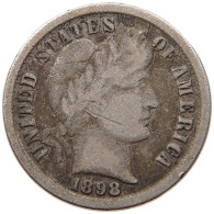 UNITED STATES OF AMERICA DIME 1898 BARBER #t013 0221 - 1892-1916: Barber