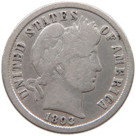 UNITED STATES OF AMERICA DIME 1893 BARBER #c012 0325 - 1892-1916: Barber