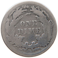 UNITED STATES OF AMERICA DIME 1888 SEATED LIBERTY #t156 0527 - 1837-1891: Seated Liberty
