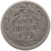 UNITED STATES OF AMERICA DIME 1890 SEATED LIBERTY #t110 1067 - 1837-1891: Seated Liberty