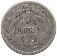 UNITED STATES OF AMERICA DIME 1890 SEATED LIBERTY #t110 1067 - 1837-1891: Seated Liberty (Libertà Seduta)