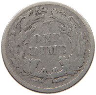 UNITED STATES OF AMERICA DIME 1887 SEATED LIBERTY #t114 0099 - 1837-1891: Seated Liberty