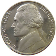 UNITED STATES OF AMERICA NICKEL 1981 S  #alb053 0259 - 1938-…: Jefferson