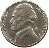 UNITED STATES OF AMERICA NICKEL 1959 D JEFFERSON #s063 0993 - 1938-…: Jefferson