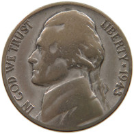 UNITED STATES OF AMERICA NICKEL 1943 P JEFFERSON #a046 0673 - 1938-…: Jefferson