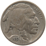 UNITED STATES OF AMERICA NICKEL 1937 BUFFALO #c012 0155 - 1913-1938: Buffalo