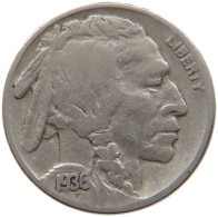 UNITED STATES OF AMERICA NICKEL 1936 BUFFALO #s063 0987 - 1913-1938: Buffalo