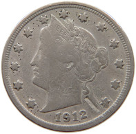 UNITED STATES OF AMERICA NICKEL 1912 LIBERTY #a017 0775 - 1883-1913: Liberty (Libertà)