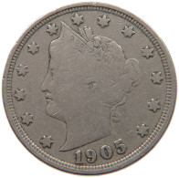 UNITED STATES OF AMERICA NICKEL 1905 LIBERTY #c008 0235 - 1883-1913: Liberty (Liberté)