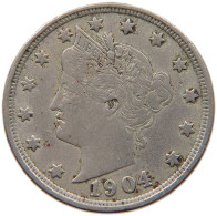 UNITED STATES OF AMERICA NICKEL 1904 LIBERTY #c020 0195 - 1883-1913: Liberty (Libertà)