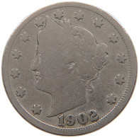 UNITED STATES OF AMERICA NICKEL 1902 LIBERTY #a046 0435 - 1883-1913: Liberty (Libertà)