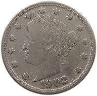 UNITED STATES OF AMERICA NICKEL 1902 LIBERTY #a046 0123 - 1883-1913: Liberty (Liberté)