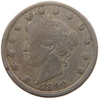 UNITED STATES OF AMERICA NICKEL 1890 LIBERTY #c020 0197 - 1883-1913: Liberty (Libertà)