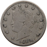 UNITED STATES OF AMERICA NICKEL 1884 LIBERTY #t143 0345 - 1883-1913: Liberty (Libertà)