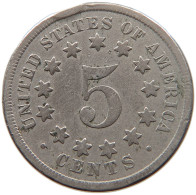 UNITED STATES OF AMERICA NICKEL 1869 SHIELD #t143 0355 - 1866-83: Escudo