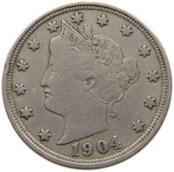 UNITED STATES OF AMERICA NICKEL 1904 LIBERTY #a034 0745 - 1883-1913: Liberty (Libertà)