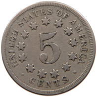 UNITED STATES OF AMERICA NICKEL 1868 SHIELD #t143 0353 - 1866-83: Escudo