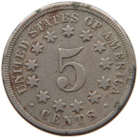 UNITED STATES OF AMERICA NICKEL 1867 SHIELD #s022 0011 - 1866-83: Shield (Écusson)