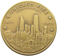 UNITED STATES OF AMERICA MEDAL 1971 CHICAGO FIRE 1871-1971 #sm01 0487 - Andere & Zonder Classificatie