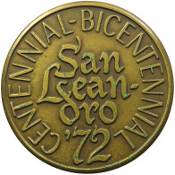 UNITED STATES OF AMERICA MEDAL 1972 SAN LEANDRO 1972 #sm03 0511 - Autres & Non Classés