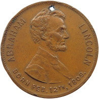 UNITED STATES OF AMERICA MEDAL 1909 MEDAL LINCOLN CENTENNIAL #a094 0775 - Autres & Non Classés