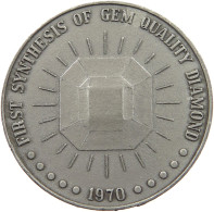 UNITED STATES OF AMERICA MEDAL 1970 GENERAL ELECTRIC MAN MADE DIAMOND #a098 0095 - Autres & Non Classés