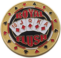 UNITED STATES OF AMERICA MEDAL  POKER CARD GUARD MEDAL ROYAL FLUSH #alb039 0377 - Other & Unclassified