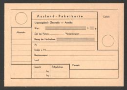Children POST / KINDER Post -  STATIONERY POSTCARD FORM - AUSTRIA  / PACKET PARCEL Post / Foreign Country - Enveloppes